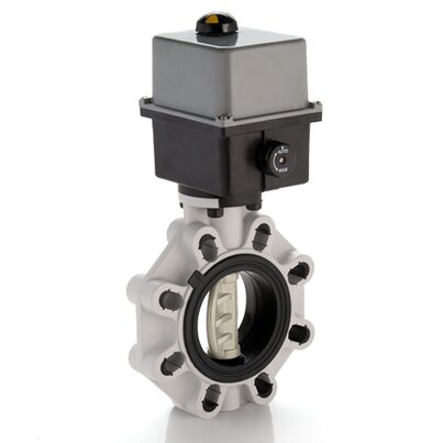 FKOM/CE 24V AC/DC LUG ISO-DIN - Valvola a farfalla a comando elettrico DN 65:100