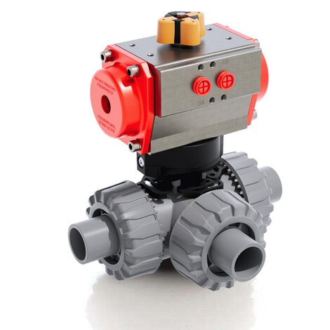 TKDDC/CP SA - Pneumatically actuated ball valve DN 10:50