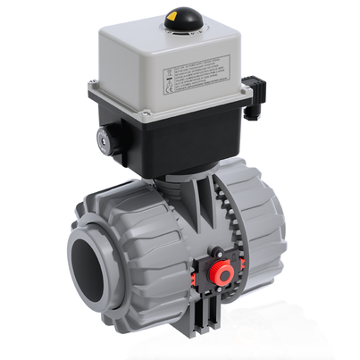 VKDAC/CE 90-240 V AC - DUAL BLOCK® Vanne à boisseau sphérique à 2 voies à commande électrique DN 65:100