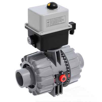VKDDC/CE 90-240 V AC - DUAL BLOCK® Elektrisch betätigter 2-Wege-Kugelhahn DN 65:100