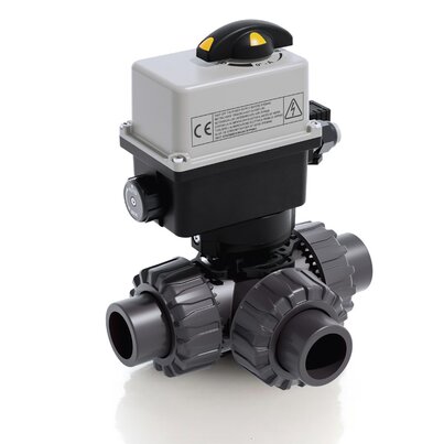 LKDAV/CE 24 V AC/DC - Valvola a sfera a 3 vie DUAL BLOCK® a comando elettrico DN 10:50