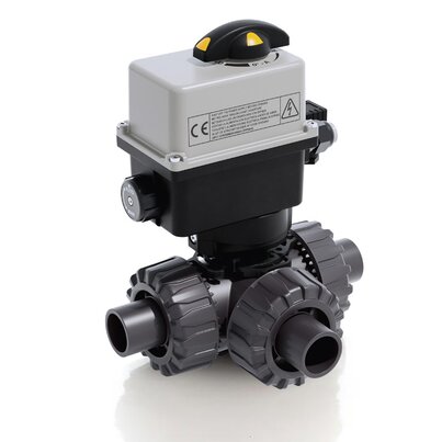 LKDDV/CE 24 V AC/DC - Valvola a sfera a 3 vie DUAL BLOCK® a comando elettrico DN 10:50