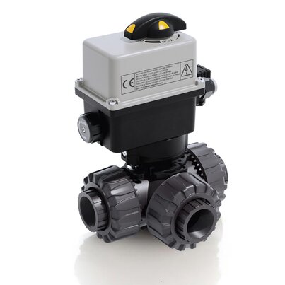 LKDFV/CE 90-240 V AC - Valvola a sfera a 3 vie DUAL BLOCK® a comando elettrico DN 10:50