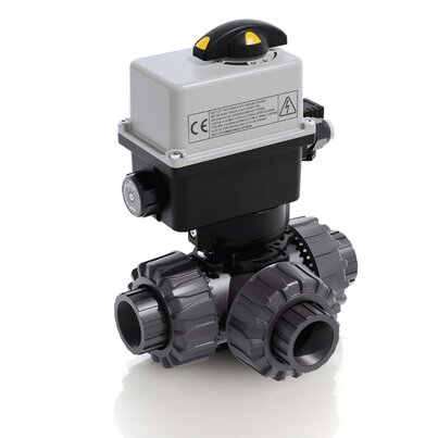 LKDGV/CE 90-240 V AC - Valvola a sfera a 3 vie DUAL BLOCK® a comando elettrico DN 10:50