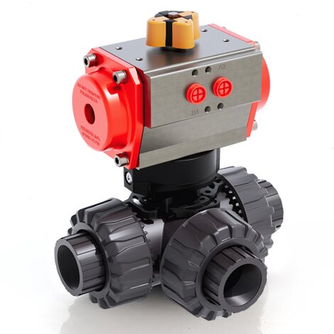 TKDGV/CP SA - Pneumatically actuated ball valve DN 10:50