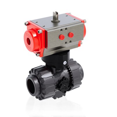 VKDAV/CP DA - DUAL BLOCK® Vanne à boisseau sphérique à 2 voies à commande pneumatique DN 10:50
