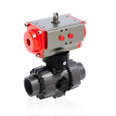 VKDFV/CP NC - Valvola a sfera DUAL BLOCK® a comando pneumatico DN 10:50