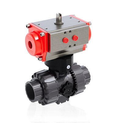 VKDFV/CP DA - Vanne à boisseau sphérique DUAL BLOCK® à commande pneumatique DN 10:50