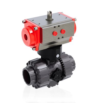 VKDIV/CP DA - Valvola a sfera DUAL BLOCK® a comando pneumatico DN 10:50