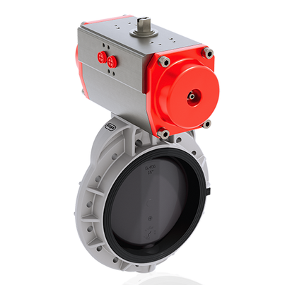 FKOV/CP NC - Valvola a farfalla a comando pneumatico DN 350:400