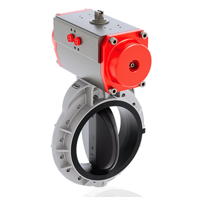 FKOV/CP NO - Valvola a farfalla a comando pneumatico DN 350:400