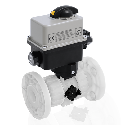 VKDOF/CE 24 V AC/DC - DUAL BLOCK® Elektrisch betätigter 2-Wege-Kugelhahn DN 10:50