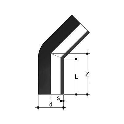 <P>Bend 90°, PE 100, SDR 11, short</P>