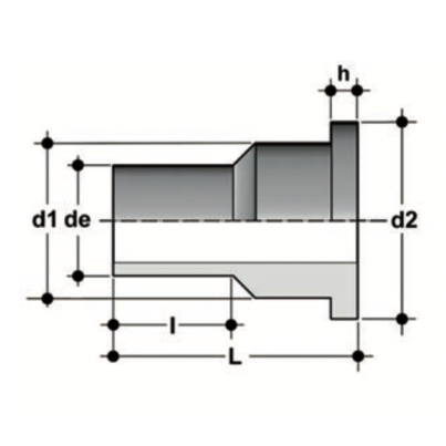 QBXM - Collare lato uscita valvola clapet SDR 11 - S5