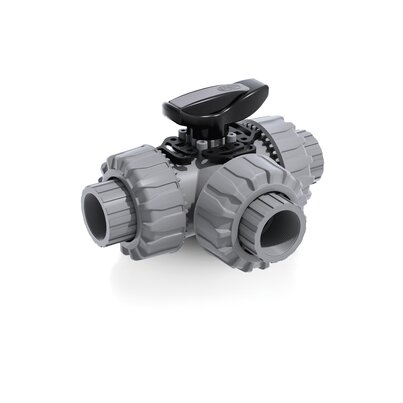 TKDNC - Valvola a sfera a 3 vie DUAL BLOCK® DN 10:50