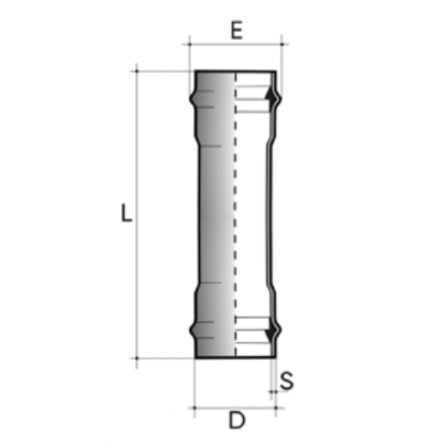 Manicotto scorrevole (lungo) PN10