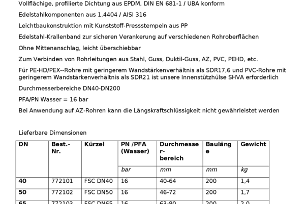 FRIASAFE Ausschreibungstext