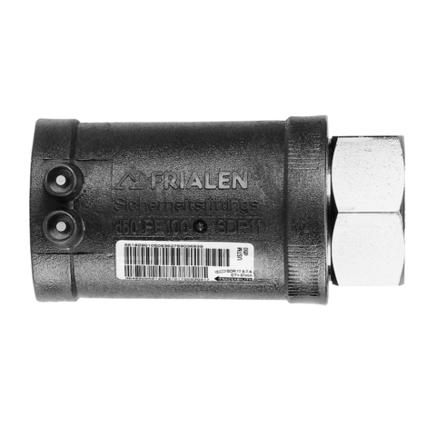 Raccord de transition PE-HD/acier avec filetage intérieur