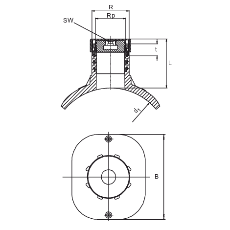 Balloon shut off saddle top-loading