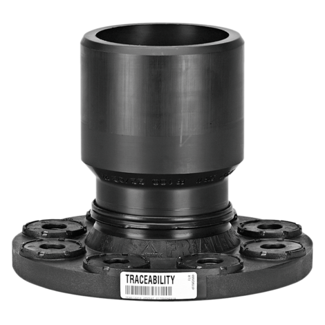 Full faced reduced spigot flange