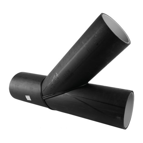 Ramo uguale a 45° (raccordo a spigot)