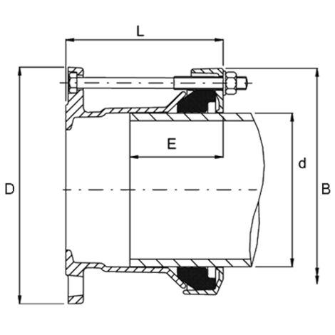Adattatore flangia Ultra-Range (pezzo UE)