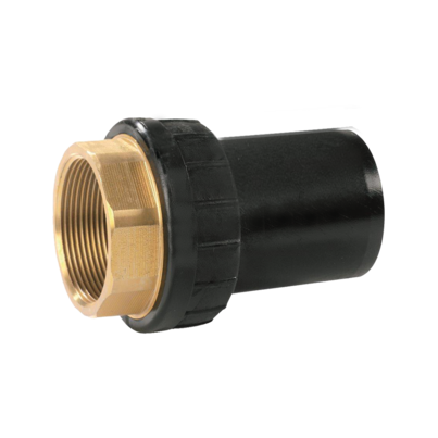 <P>Adattatore universale di transizione PE-HD/ottone con filettatura interna</P>