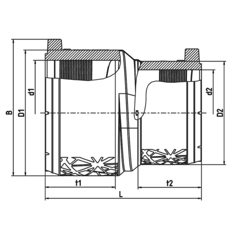 Manicotto di riduzione, SDR 11