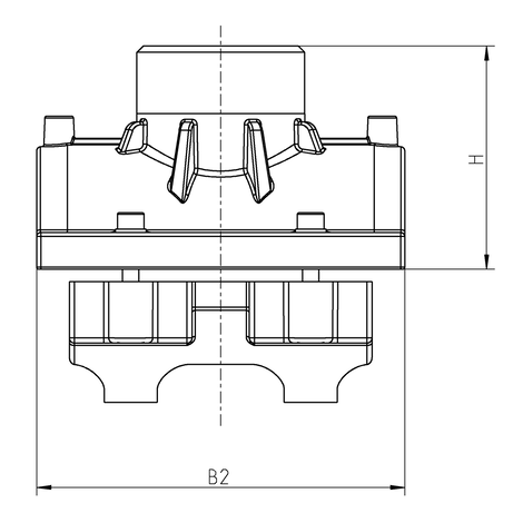Sella con filettatura interna per transizione PE-HD/metallo