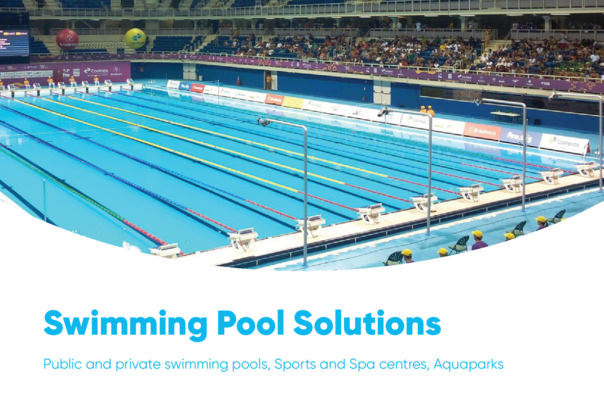 Lösungen für öffentliche und private Schwimmbäder, Sport- und Wellnesszentren, Aquaparks